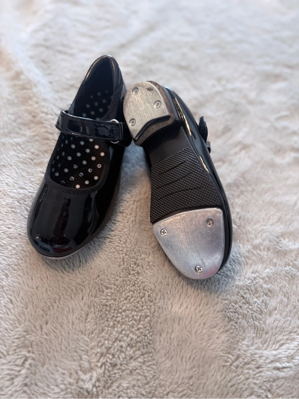 Girls Black Patent Mary Jane School Shoes 9C